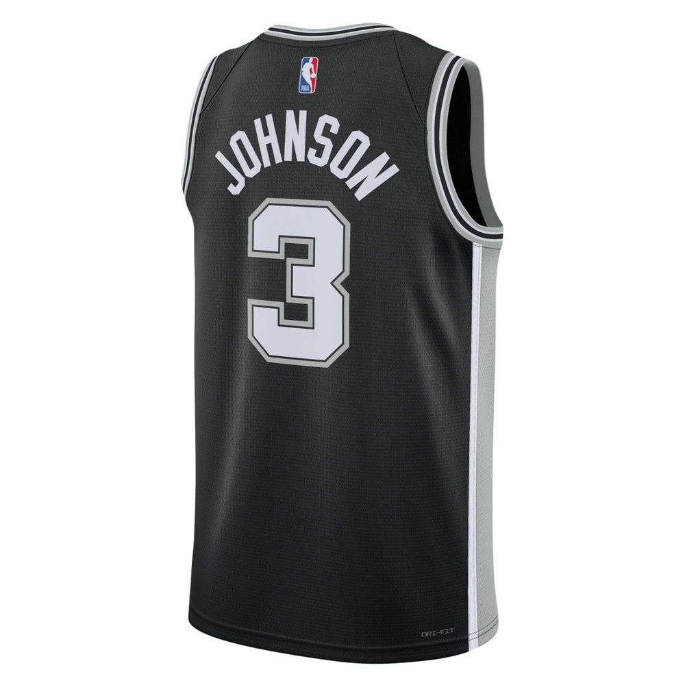 Nike Keldon Johnson San Antonio Spurs Unisex Swingman Jersey Icon Edition Black