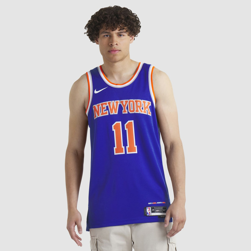 Nike Jalen Brunson New York Knicks Unisex Swingman Jersey Icon Edition Blue