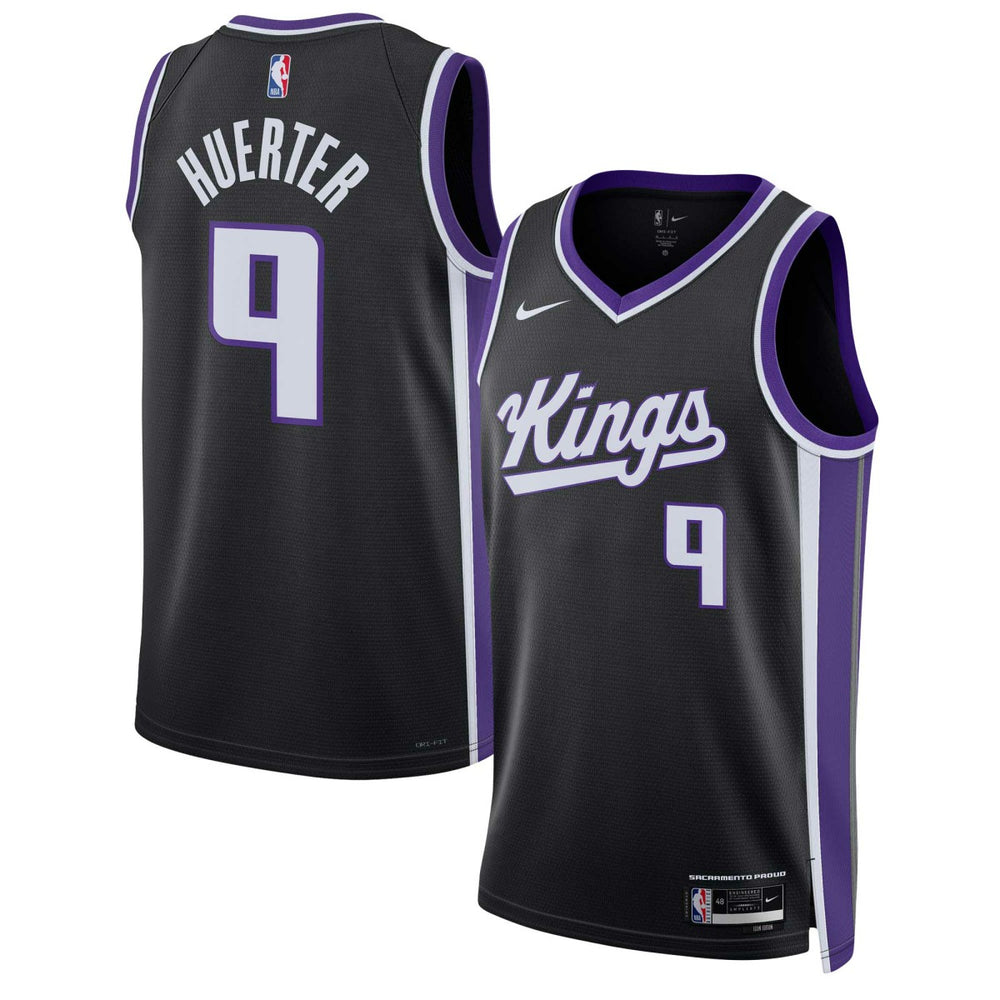 Nike Kevin Huerter Sacramento Kings Unisex Swingman Jersey Icon Edition Black