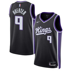 Nike Kevin Huerter Sacramento Kings Unisex Swingman Jersey Icon Edition Black