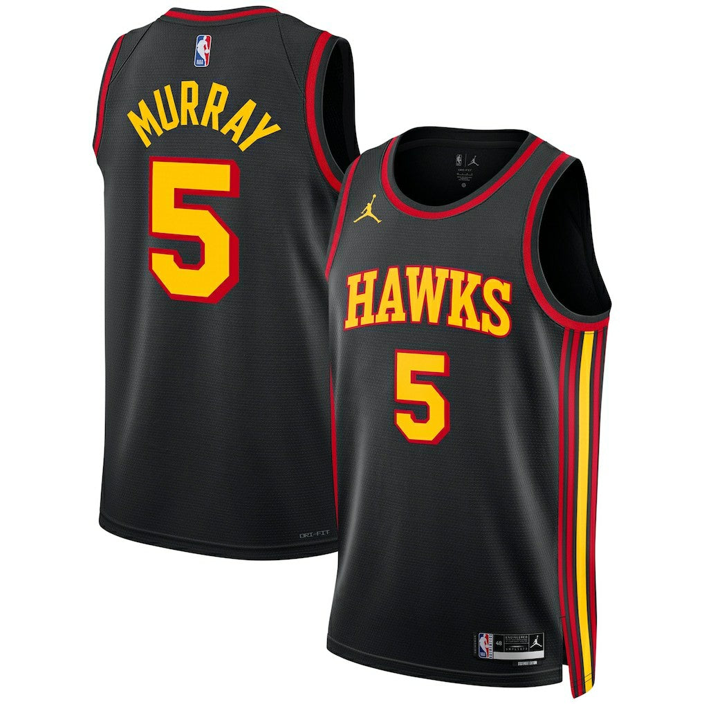 Dejounte Murray Atlanta Hawks Jordan Brand Unisex Swingman Jersey Statement Edition Black