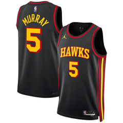 Dejounte Murray Atlanta Hawks Jordan Brand Unisex Swingman Jersey Statement Edition Black