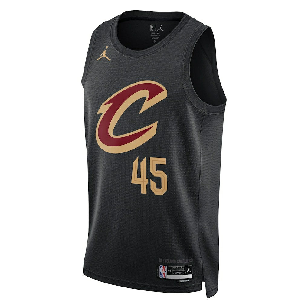 Donovan Mitchell Cleveland Cavaliers Jordan Brand Unisex Swingman Jersey Statement Editi- Black