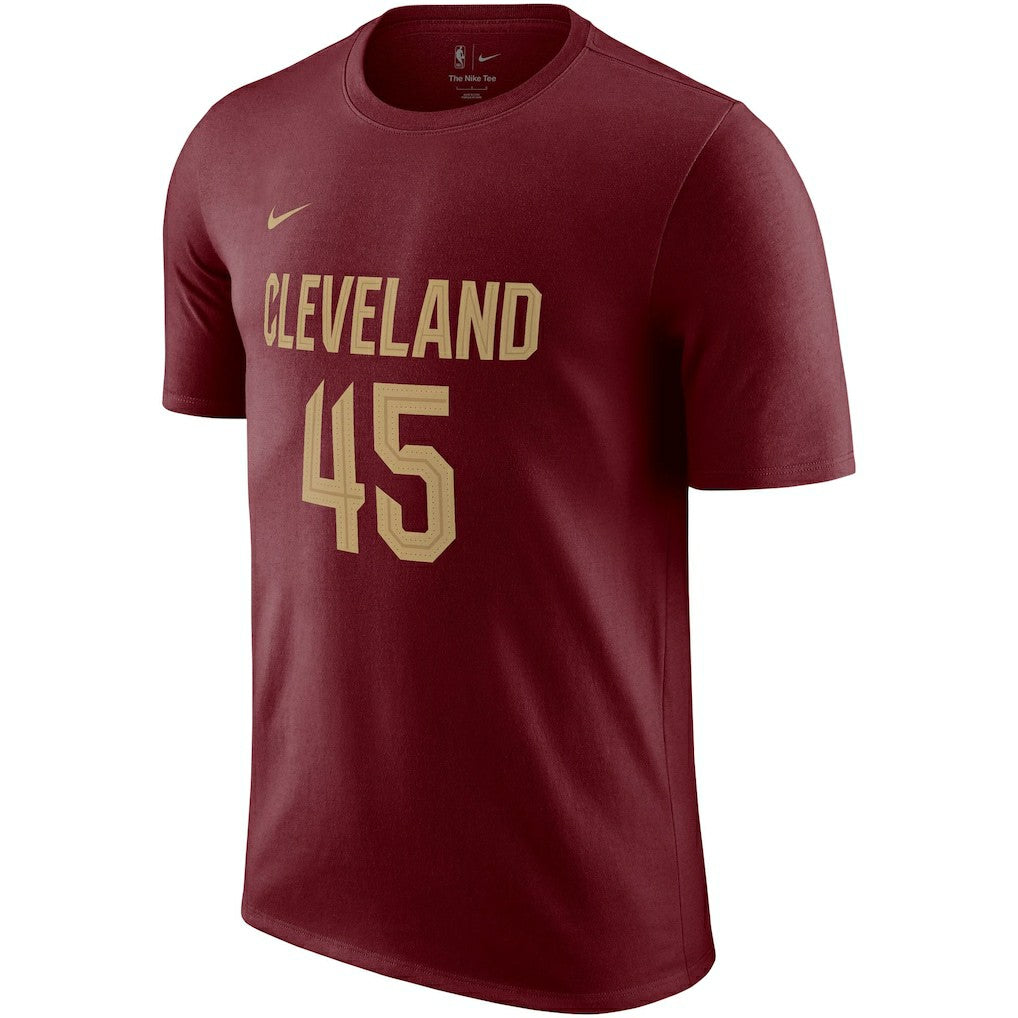 Nike Donovan Mitchell Cleveland Cavaliers Icon 2022/23 Name & Number T-Shirt Burgundy