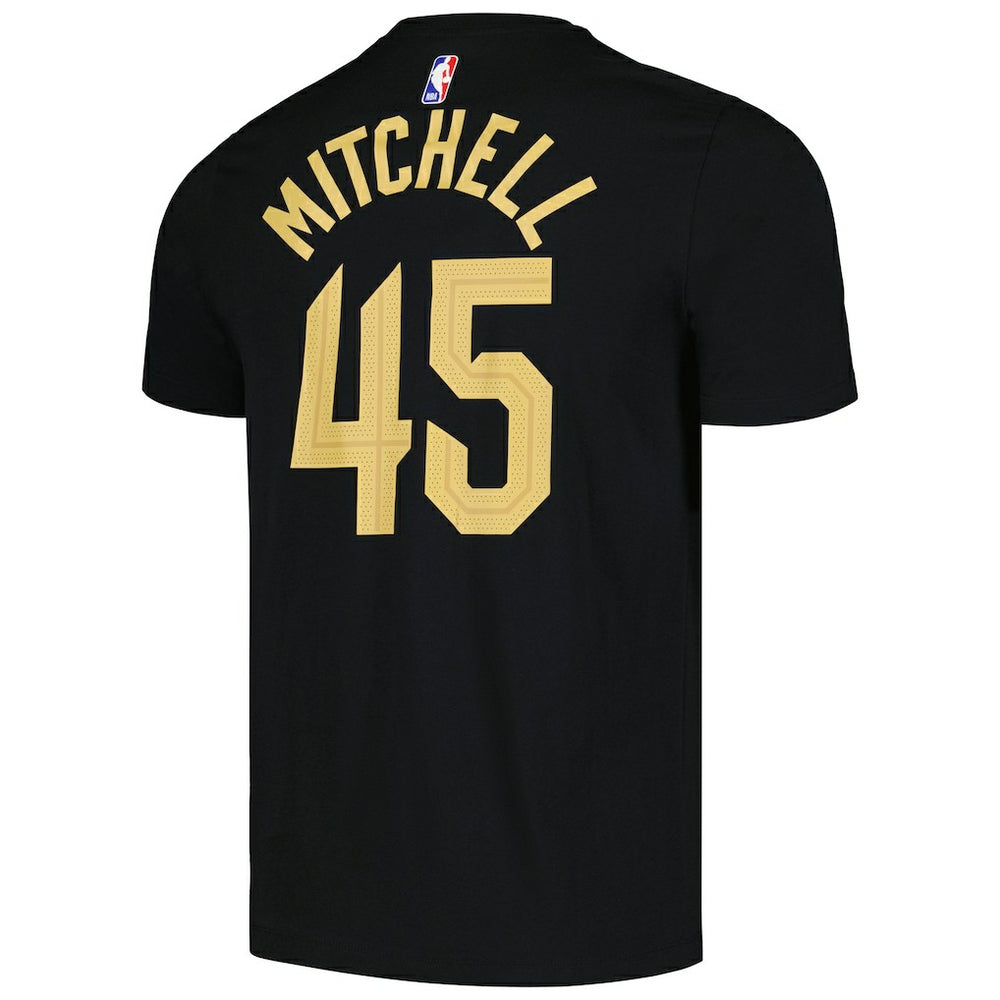 Donovan Mitchell Cleveland Cavaliers Jordan Brand 2022/23 Statement Edition Name & Number T-Shirt Black