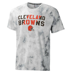 Cleveland Browns MSX by Michael Strahan Resolution Tie-Dye Raglan T-Shirt - Gray - NFL