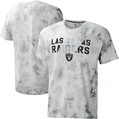 Las Vegas Raiders MSX by Michael Strahan Resolution Tie-Dye Raglan T-Shirt - Gray - NFL