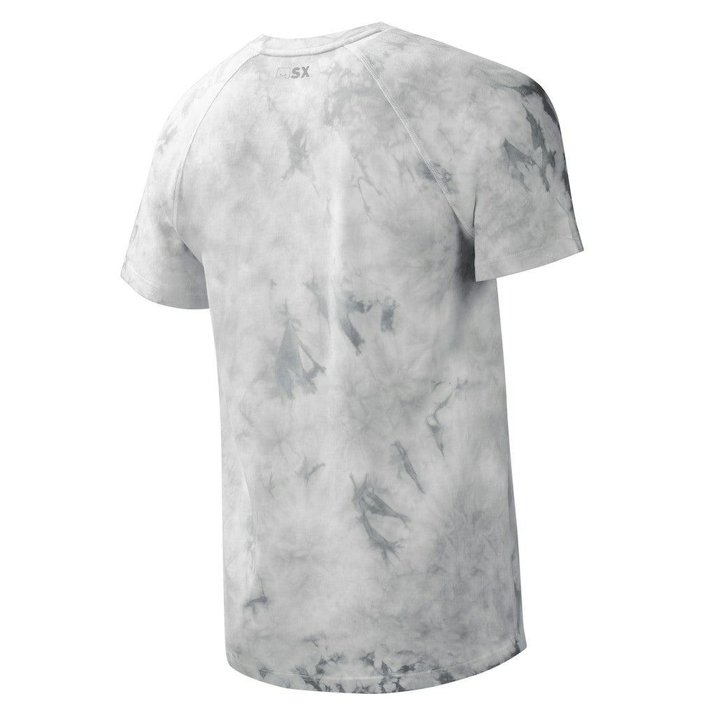 Las Vegas Raiders MSX by Michael Strahan Resolution Tie-Dye Raglan T-Shirt - Gray - NFL