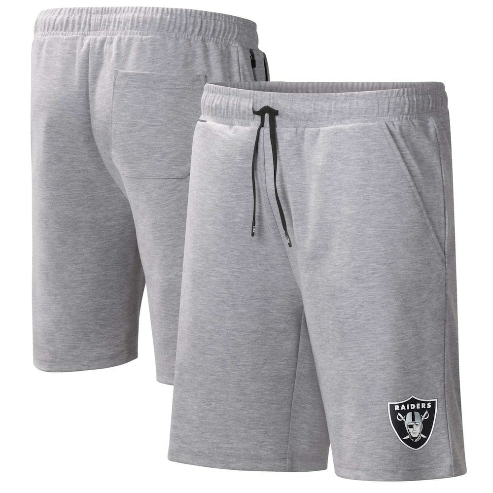 Las Vegas Raiders MSX by Michael Strahan Trainer Shorts - Heather Gray - NFL