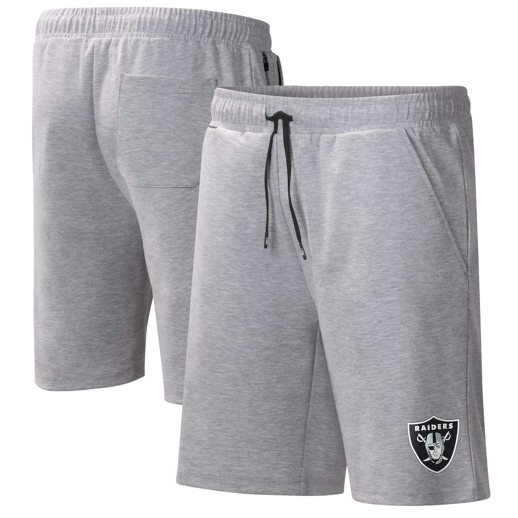 Las Vegas Raiders MSX by Michael Strahan Trainer Shorts - Heather Gray - NFL