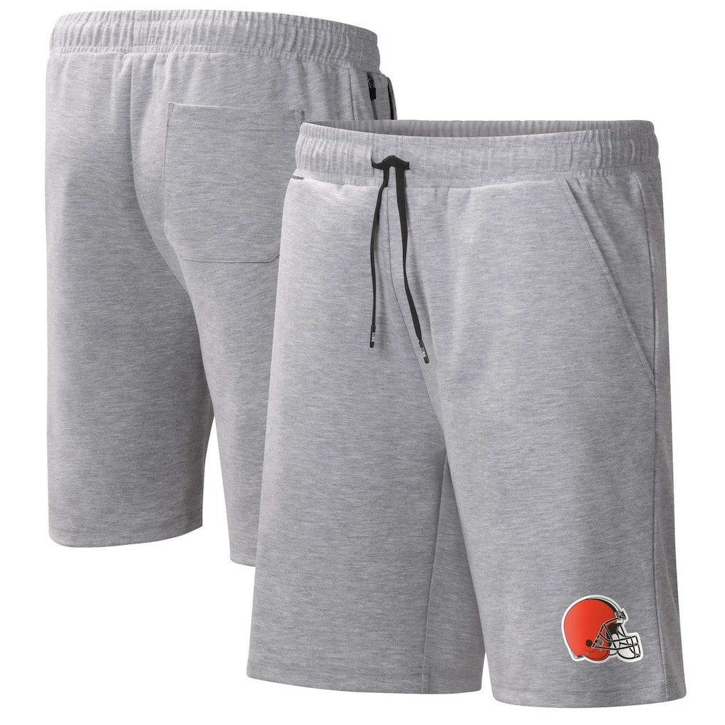 Cleveland Browns MSX by Michael Strahan Trainer Shorts - Heather Gray - NFL