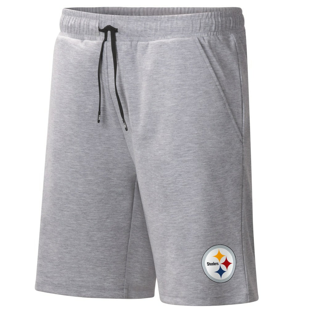 Pittsburgh Steelers MSX by Michael Strahan Trainer Shorts - Heather Gray - NFL