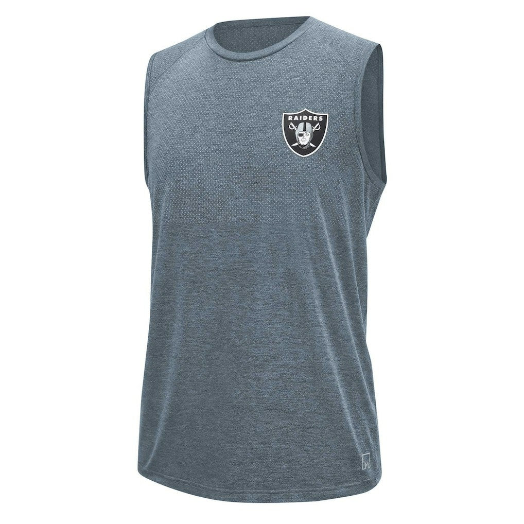 Las Vegas Raiders MSX by Michael Strahan Warm Up Sleeveless T-Shirt - Gray - NFL