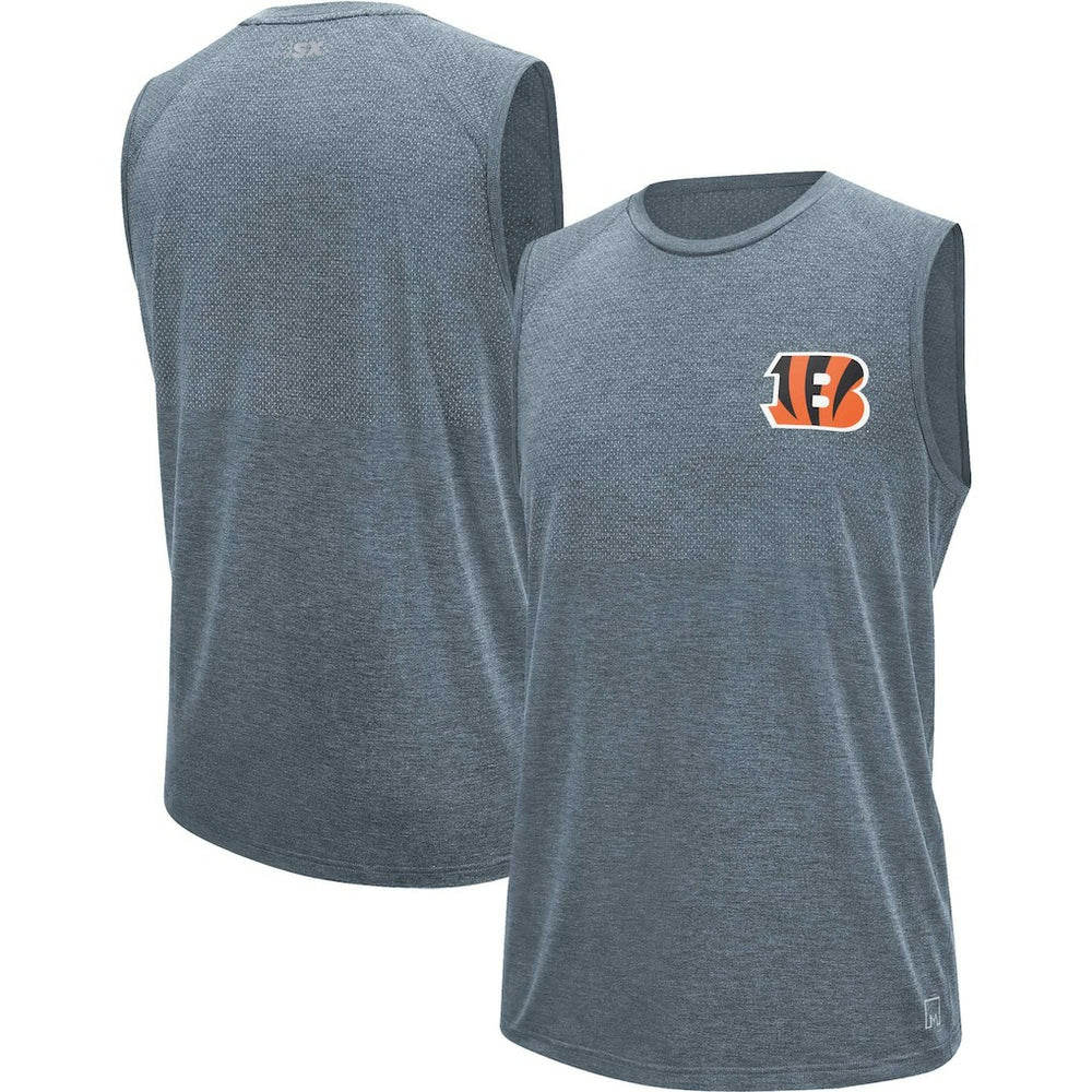 Cincinnati Bengals MSX by Michael Strahan Warm Up Sleeveless T-Shirt - Gray - NFL