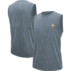 New Orleans Saints MSX by Michael Strahan Warm Up Sleeveless T-Shirt - Gray - NFL