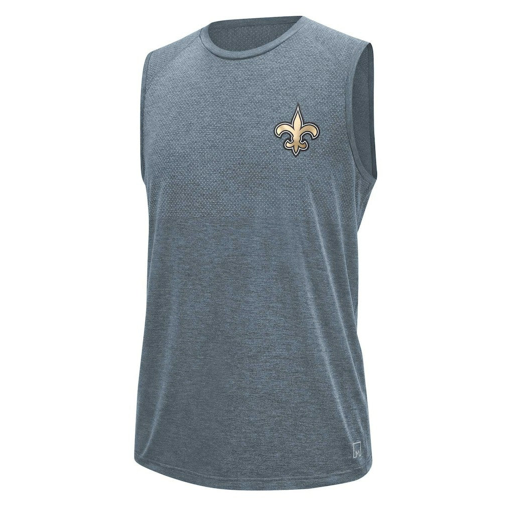 New Orleans Saints MSX by Michael Strahan Warm Up Sleeveless T-Shirt - Gray - NFL