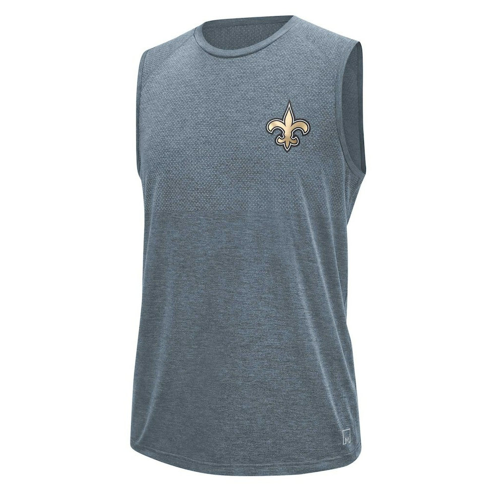 New Orleans Saints MSX by Michael Strahan Warm Up Sleeveless T-Shirt - Gray - NFL
