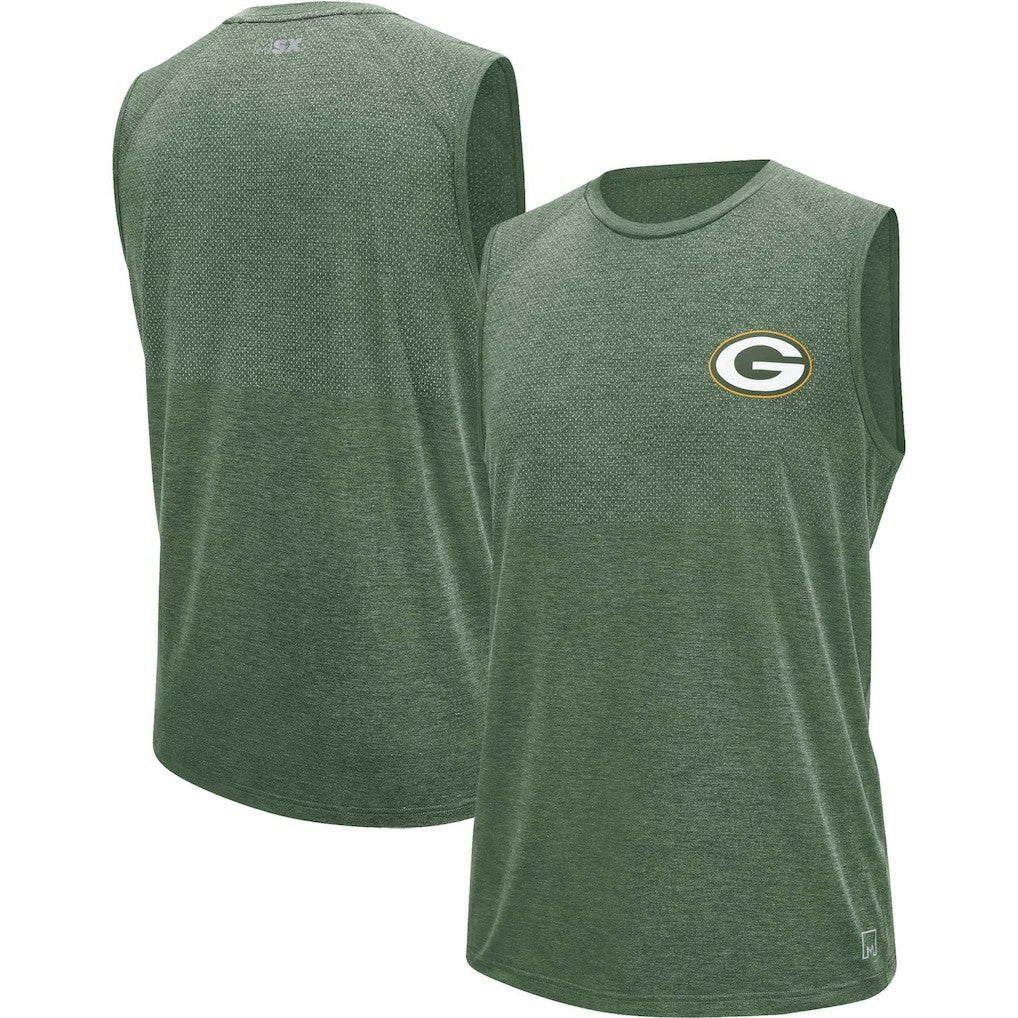 Green Bay Packers MSX by Michael Strahan Warm Up Sleeveless T-Shirt - Green - NFL