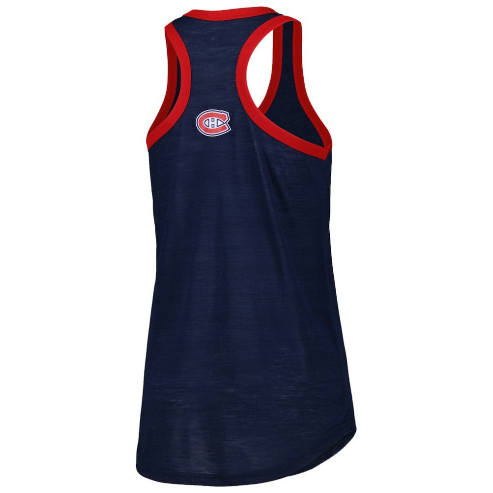 Montreal Canadiens G-III 4Her by Carl Banks Women's First Base Racerback Scoop Neck Tank Top - Navy | NHL sale