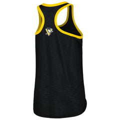 Pittsburgh Penguins G-III 4Her by Carl Banks Women's First Base Racerback Scoop Neck Tank Top - Black | NHL on sale