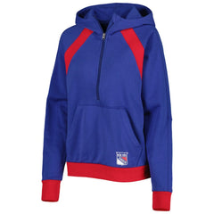 New York Rangers Starter Women's Wishbone Half-Zip Hoodie - Blue | NHL on sale
