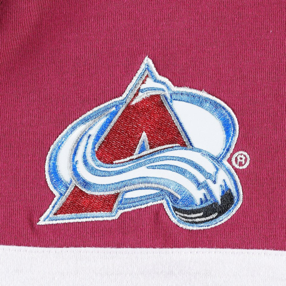 Colorado Avalanche Tommy Hilfiger Walter Lace-Up Long Sleeve Top - Burgundy | NHL near me