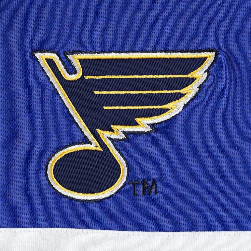 St. Louis Blues Tommy Hilfiger Walter Lace-Up Long Sleeve Top - Blue | NHL on sale