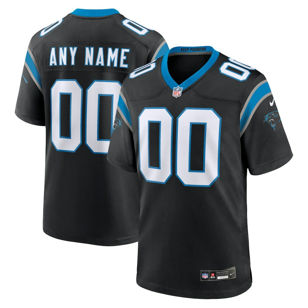 Carolina Panthers Custom Game Jersey - Black - Nike