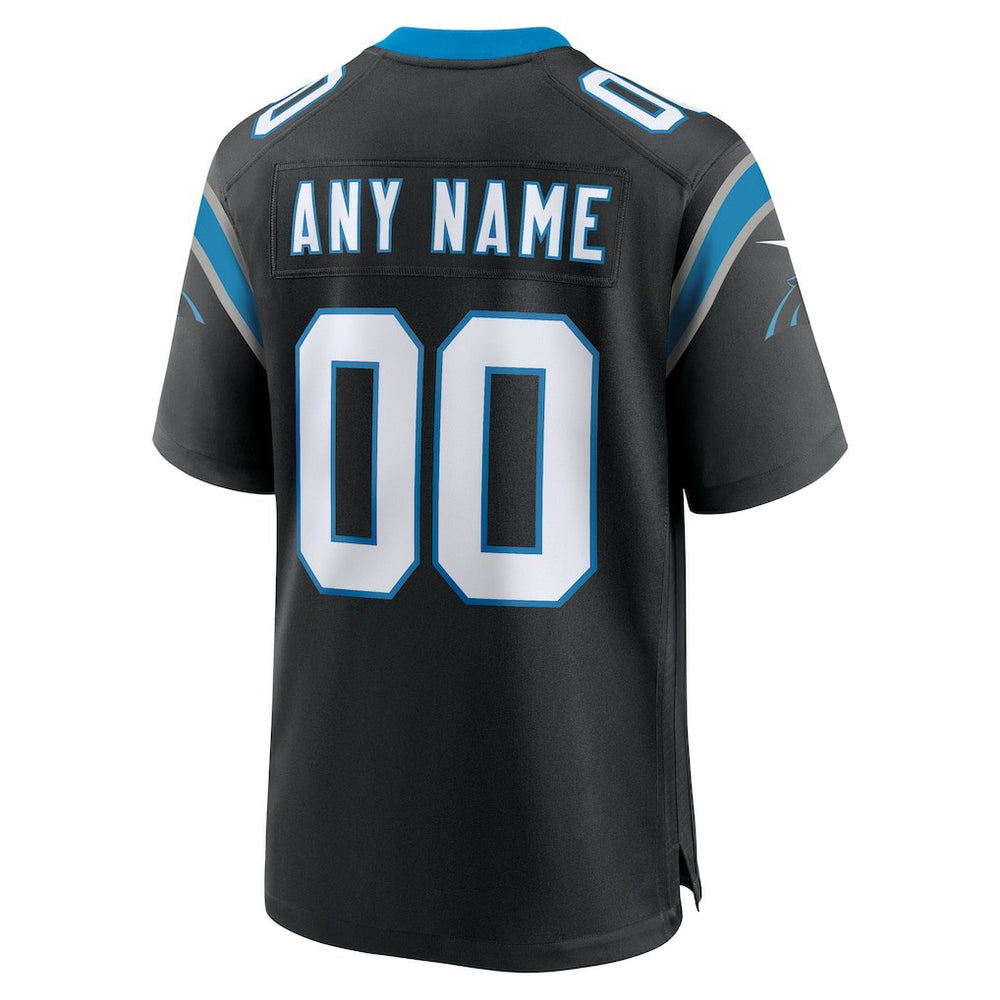 Carolina Panthers Custom Game Jersey - Black - Nike