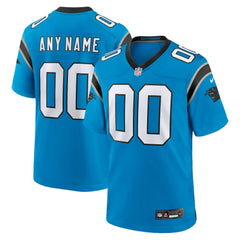 Carolina Panthers Alternate Custom Game Jersey - Blue - Nike