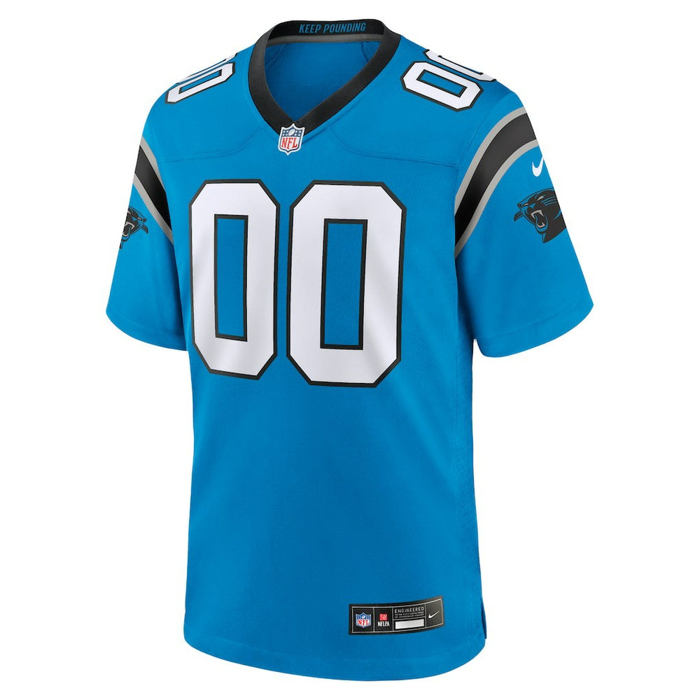 Carolina Panthers Alternate Custom Game Jersey - Blue - Nike