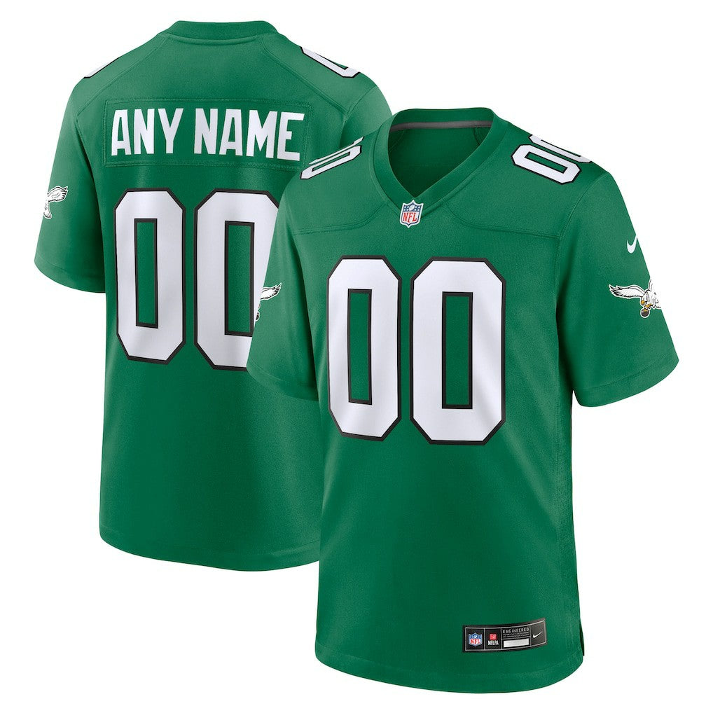Philadelphia Eagles Alternate Custom Game Jersey - Kelly Green - Nike