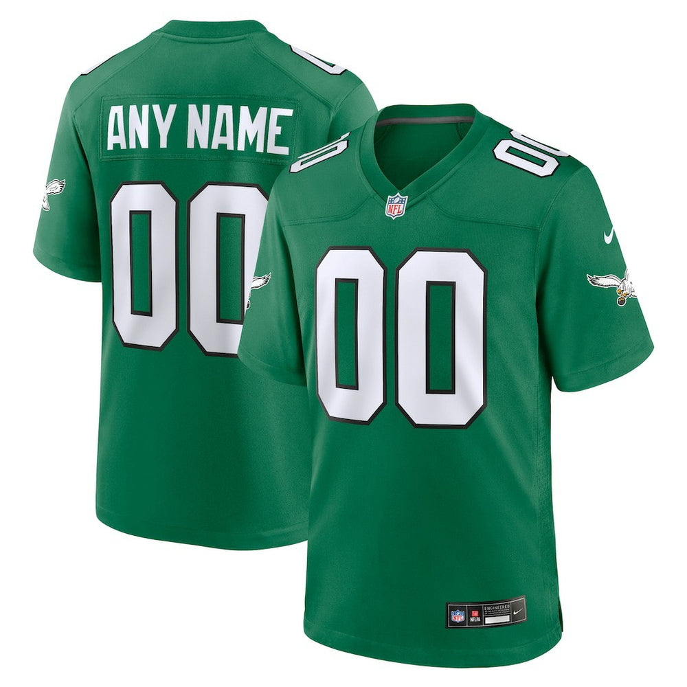 Philadelphia Eagles Alternate Custom Game Jersey - Kelly Green - Nike