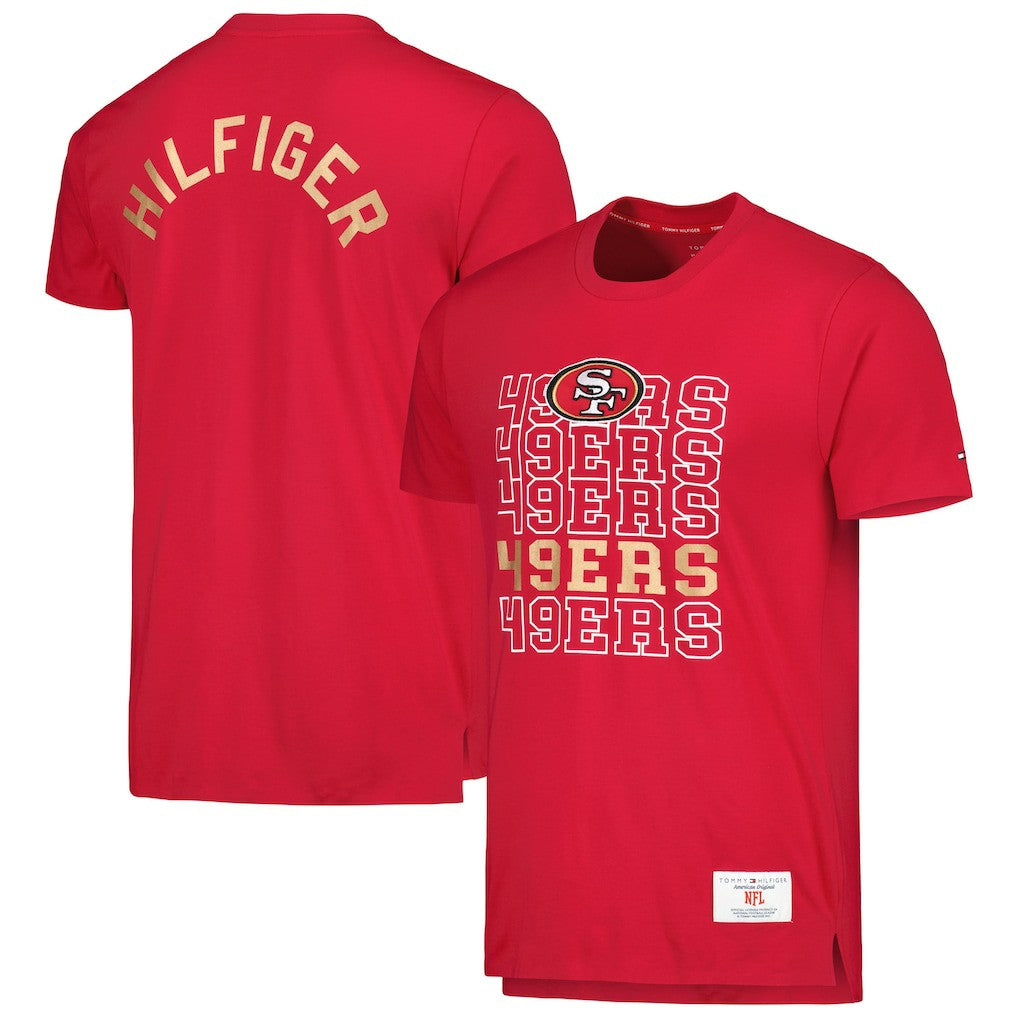 San Francisco 49ers Tommy Hilfiger Liam T-Shirt - Scarlet - NFL