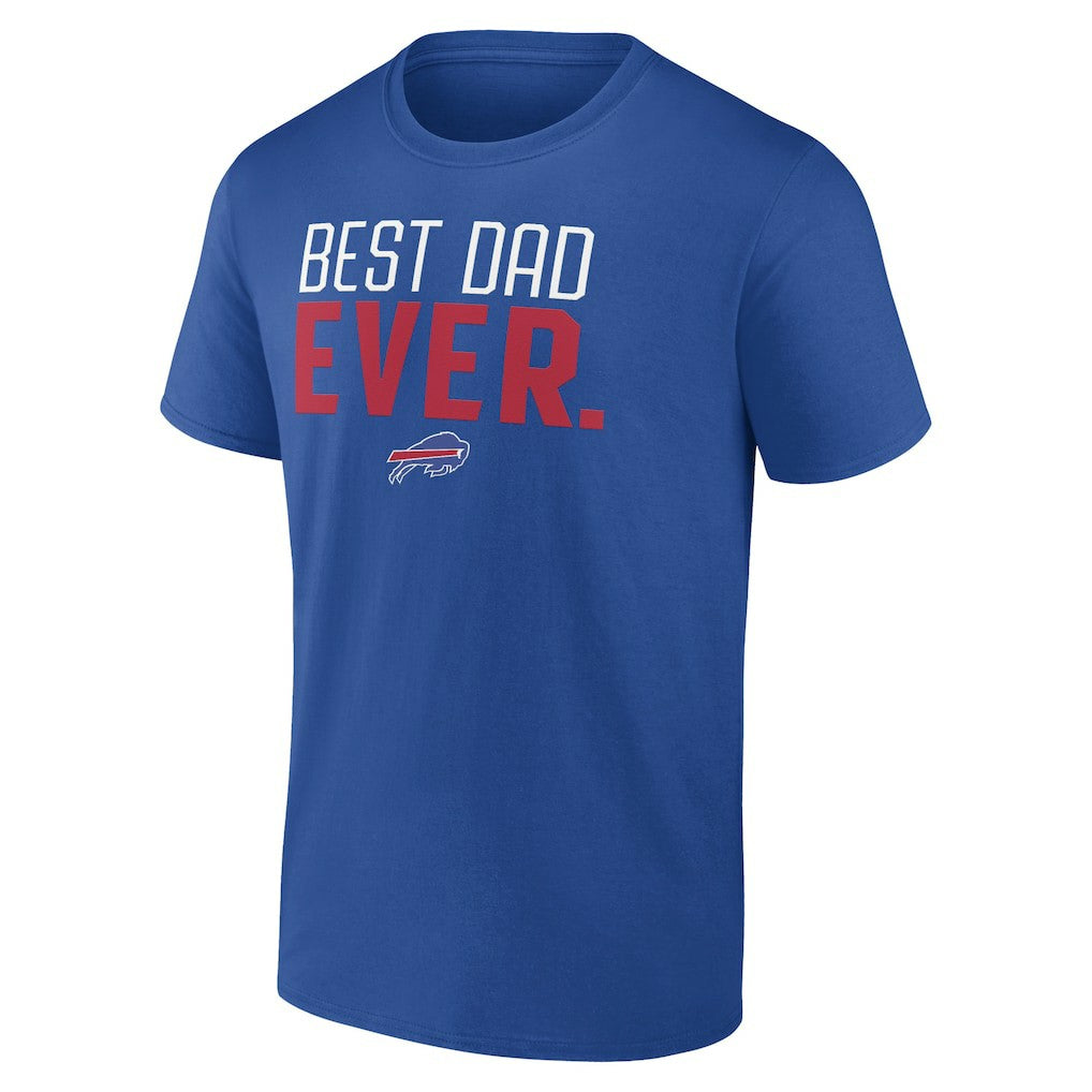 Buffalo Bills Best Dad Ever Team T-Shirt - Royal - NFL