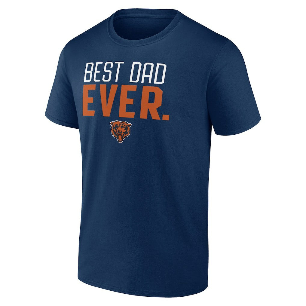 Chicago Bears Best Dad Ever Team T-Shirt - Navy - NFL