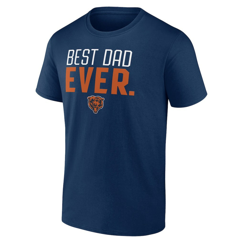 Chicago Bears Best Dad Ever Team T-Shirt - Navy - NFL