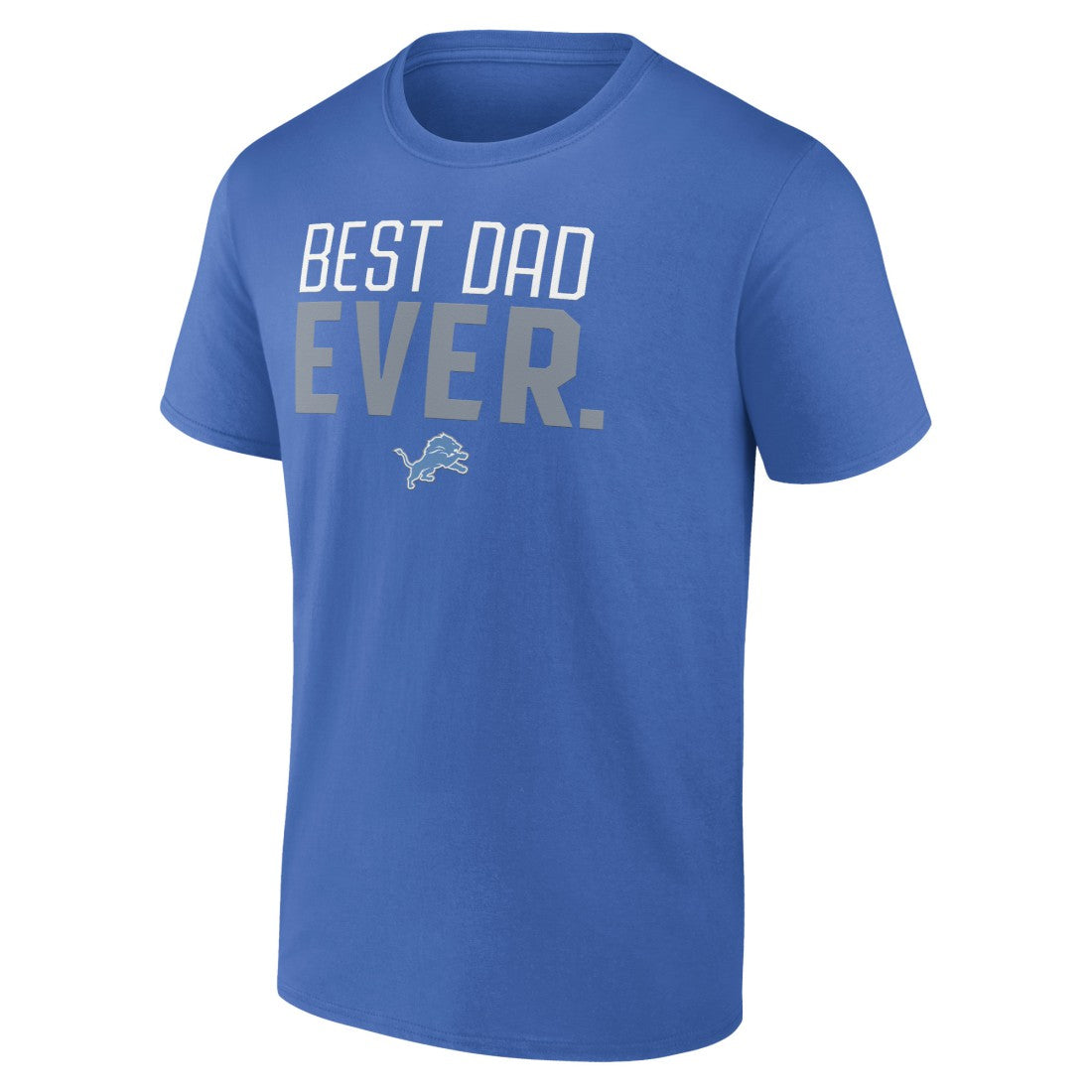 Detroit Lions Best Dad Ever Team T-Shirt - Blue - NFL
