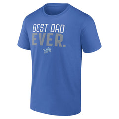 Detroit Lions Best Dad Ever Team T-Shirt - Blue - NFL