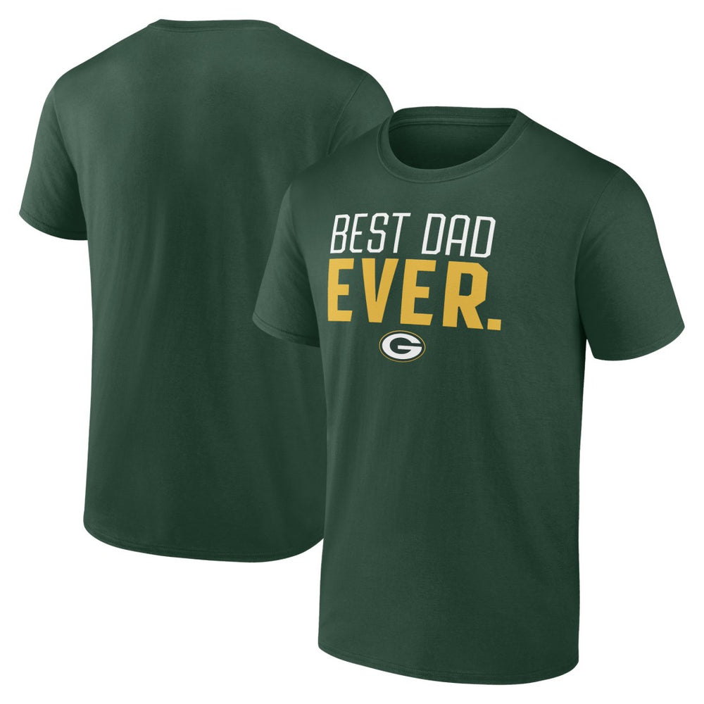 Green Bay Packers Best Dad Ever Team T-Shirt - Green - NFL