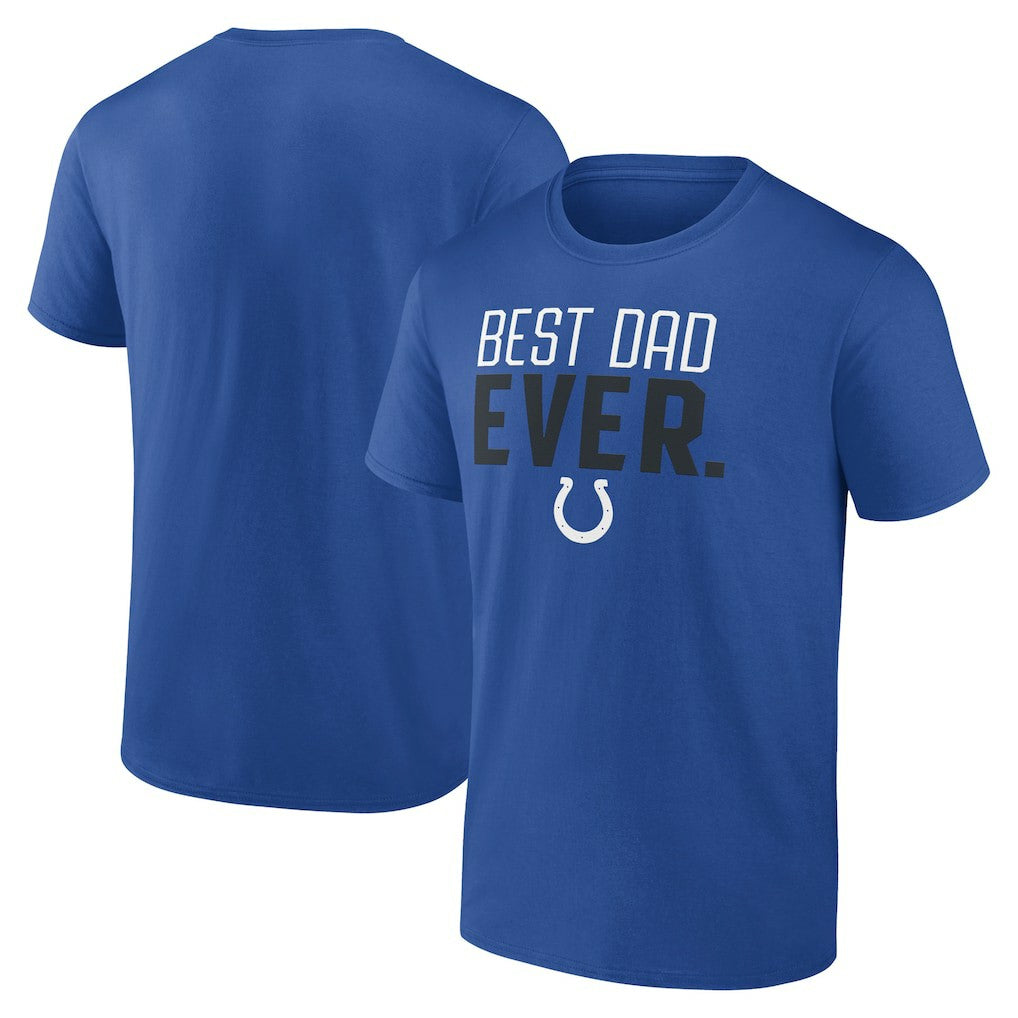 Indianapolis Colts Best Dad Ever Team T-Shirt - Royal - NFL