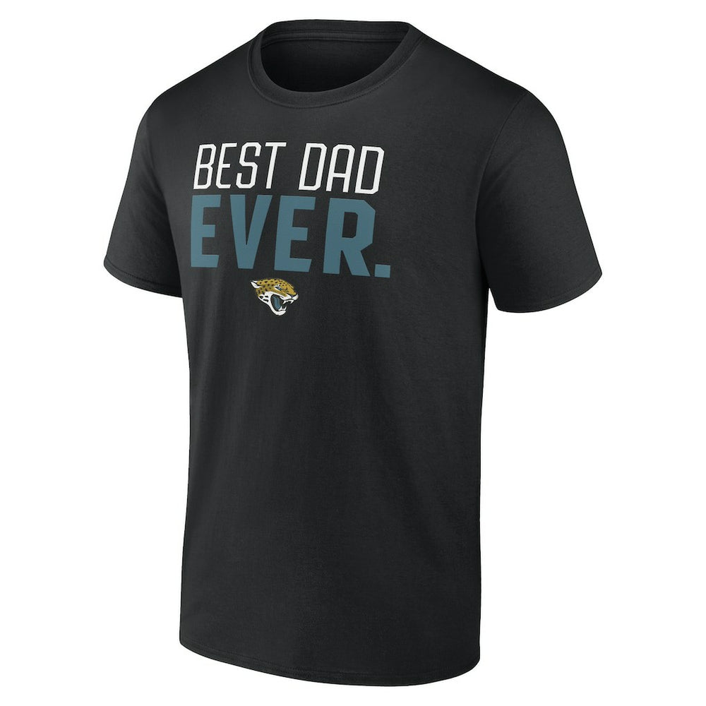 Jacksonville Jaguars Best Dad Ever Team T-Shirt - Black - NFL