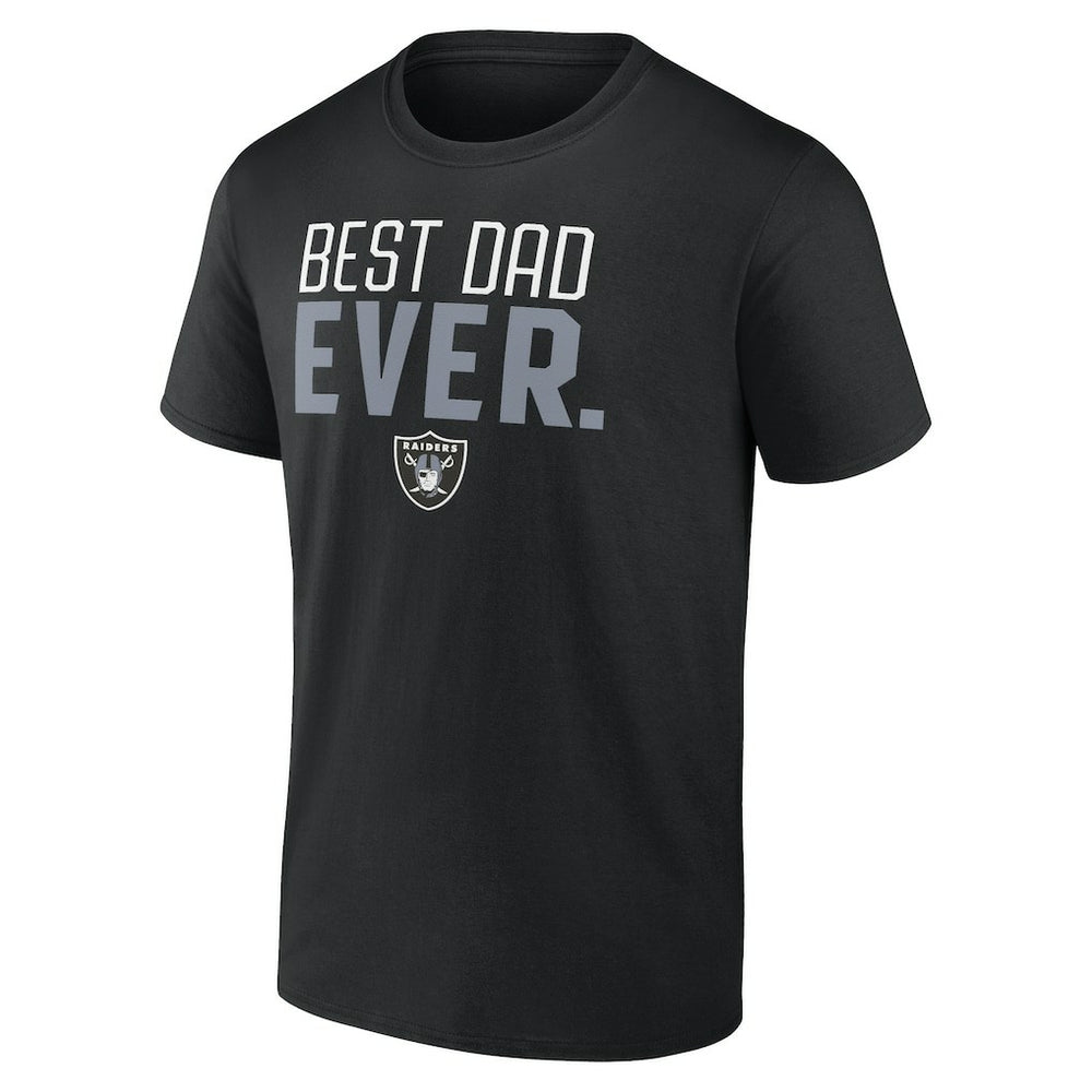 Las Vegas Raiders Best Dad Ever Team T-Shirt - Black - NFL