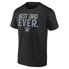 Las Vegas Raiders Best Dad Ever Team T-Shirt - Black - NFL