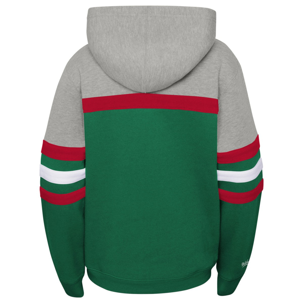 Mitchell & Ness Milwaukee Bucks Youth Hardwood Classics Head Coach Pullover Hoodie Green/Heather Gray