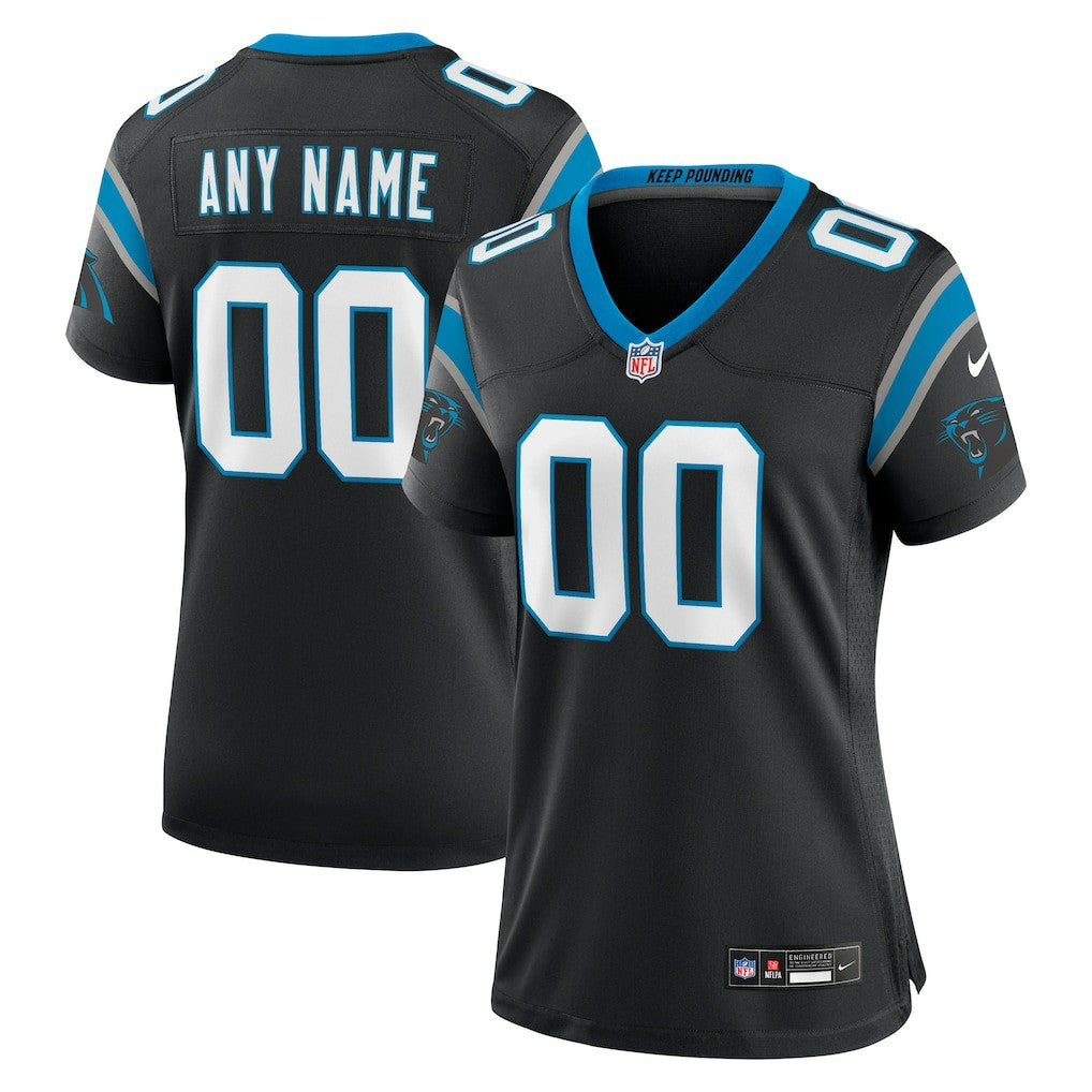 Carolina Panthers Women's Custom Game Jersey - Black - Nike