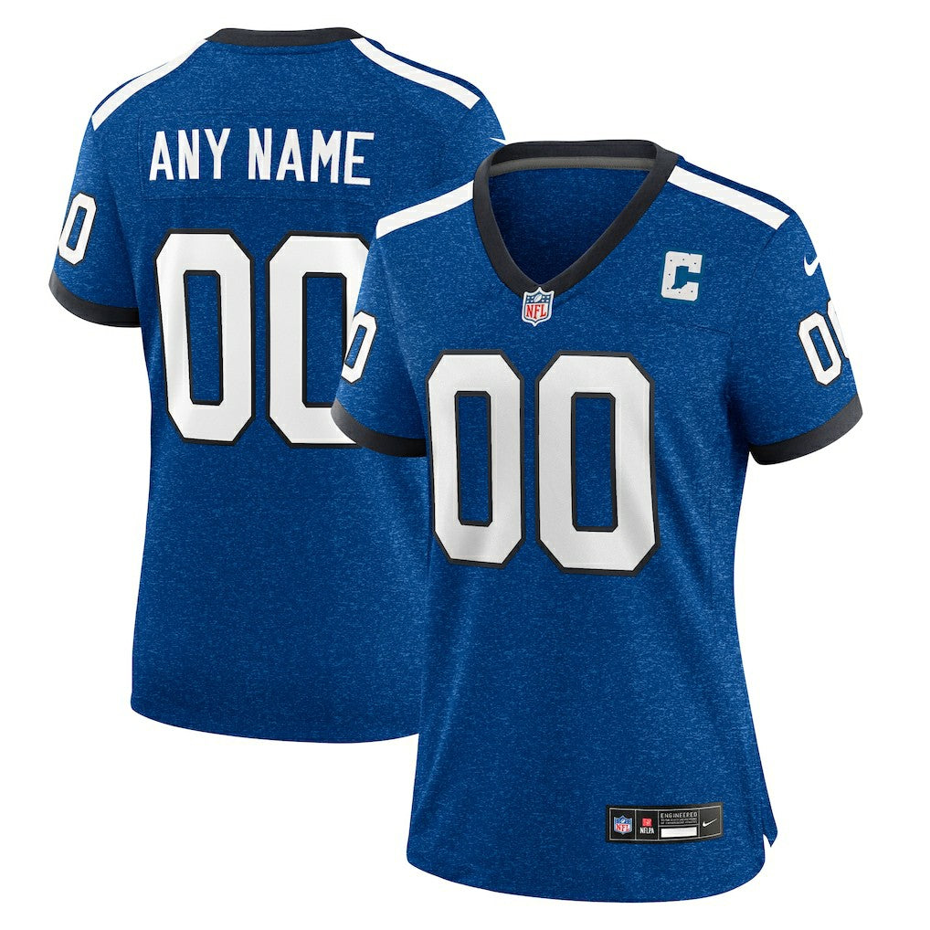 Indianapolis Colts Women's Indiana Nights Alternate Custom Game Jersey - Royal - Nike