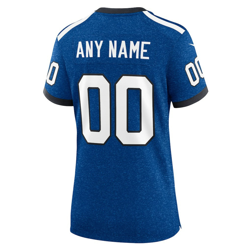 Indianapolis Colts Women's Indiana Nights Alternate Custom Game Jersey - Royal - Nike