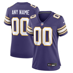 Minnesota Vikings Women's Classic Custom Game Jersey - Purple - Nike