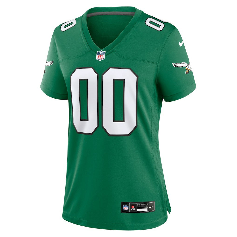 Philadelphia Eagles Women's Alternate Custom Game Jersey - Kelly Green - Nike